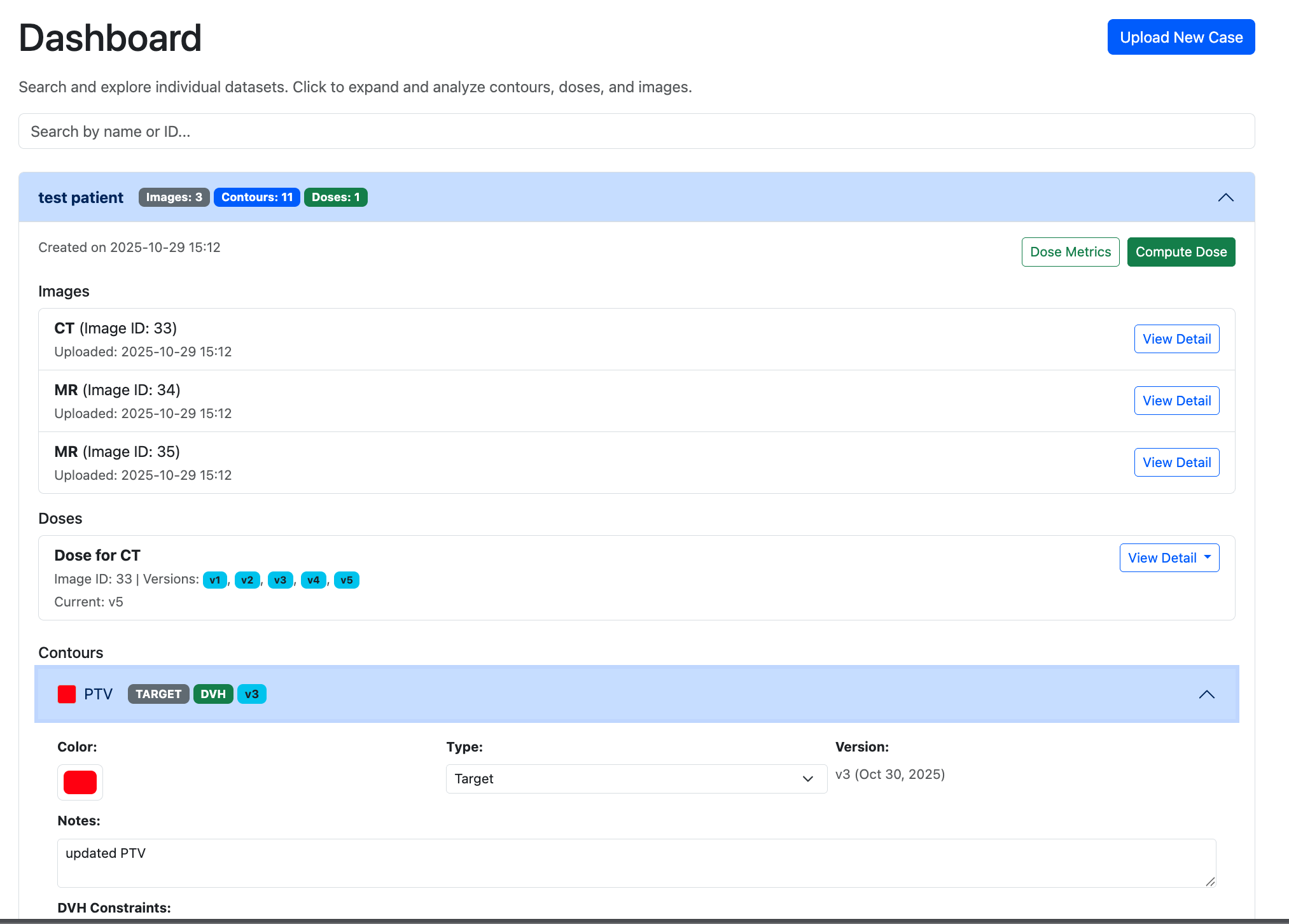 ContourAId Dashboard Overview